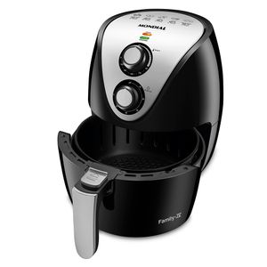 Fritadeira Sem Óleo Air Fryer 3,5L Mondial Preto e Prata 1500W AF-30
