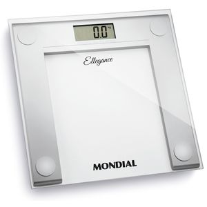 Balança Digital Ellegance Mondial Prata 6V Bateria BL-03