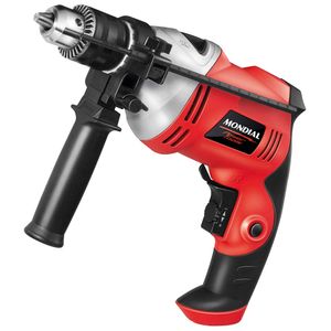 Furadeira de Impacto Mondial Preto e Vermelho 500W FFI-04