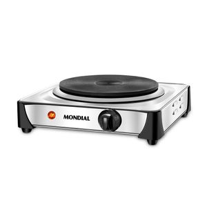 Fogão Elétrico Fast Cook Mondial Inox 1000W FE-04