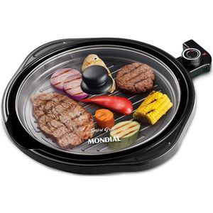 Grill Redondo Smart Grill 30cm Mondial Preto 1200W G-04