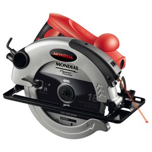 Serra Circular Mondial Preto e Vermelho 1200W FSC-01