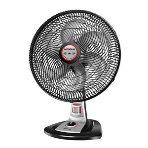 Ventilador 40cm Turbo Tech Repelente Pastilha Mondial Preto e Prata 85W VT-RP-02-6P