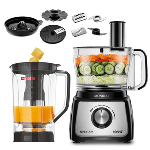Multiprocessador Turbo Chef 9 em 1 Mondial Preto 1000W MPN-01-BF
