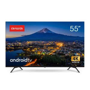 Smart TV AIWA 55” Android 4K Borda Ultrafina Dolby Vision&Atmos AWS-TV-55-BL-01-A
