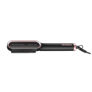 Escova Alisadora Black Rose Mondial Preto e Rose 36W EA-07