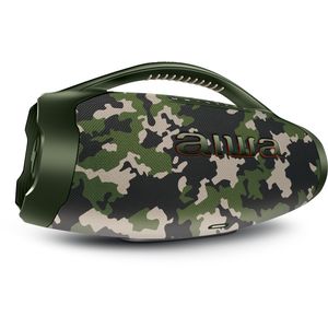 Caixa de Som Boombox Plus AIWA BBS-01-GR 200W Bluetooth 30H IP66 USB Verde