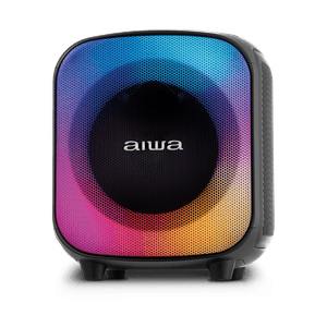 Caixa de Som PartyBox AIWA PB-07 Bluetooth 8H RGB USB TWS Preto