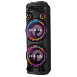 Torre de Som AIWA T2W -02 2300W 2Woofers10" Bluetooth RGB USB FM DJ