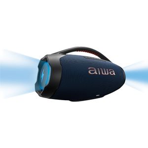 Caixa de Som Boombox Plus AIWA BBS-01-LBL 200W Bluetooth 30H IP66 USB RGB